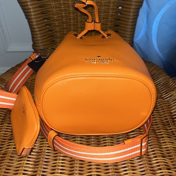 ♠️kate spade Rosie Small Mini Bucket Crossbody Bag, Carrot Cake Orange NWT - Picture 12 of 14